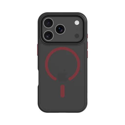  iPhone 17 Pro Fekete/Piros Tactical MagForce Hyperstealth 2.0 tok - 1