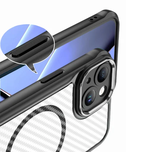 iPhone 17 Pro Max Defender Carbon Mag tok fekete - 3