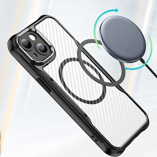 iPhone 17 Pro Max Defender Carbon Mag tok fekete - 5