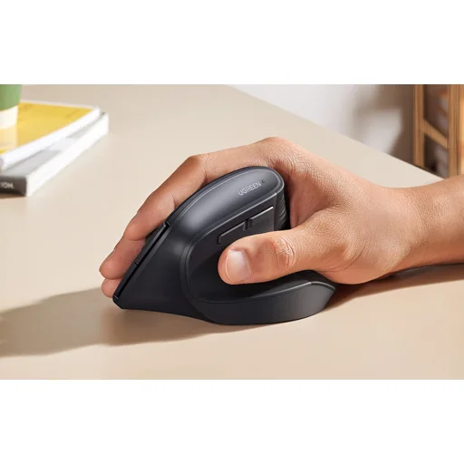 Ugreen M571 vezeték nélküli függőleges egér 2.4 GHz + BT (fekete) - 5