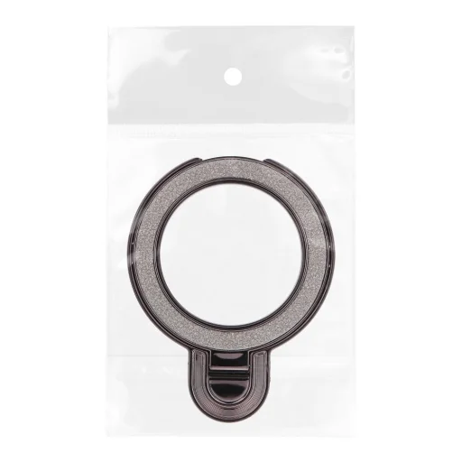 Telefon állvány KÖR GLITTER - öntapadós - fekete - 2