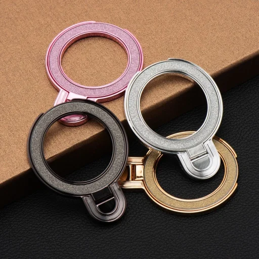 CIRCLE GLITTER telefontartó - tapadós - ezüst - 5