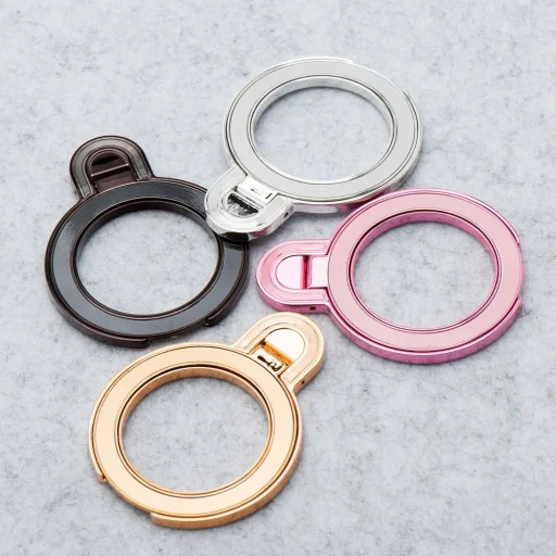 Telefon állvány KÖR TÜKÖR - ráragasztható - ezüst - 6