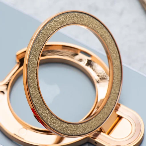 Telefontartó kör GLITTER - felragasztható - arany - 4