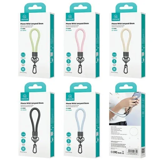 Universal Phone Lanyard Usams 30cm Sárga - 8