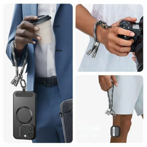 USAMS Phone Csuklópánt 34cm Szürke-Fekete - 7