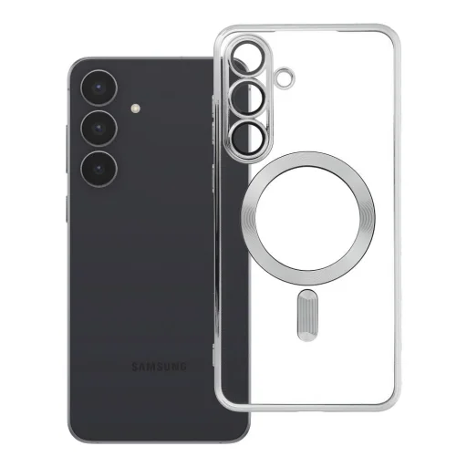 Strieborné puzdro na Samsung Galaxy S25 FE - 9