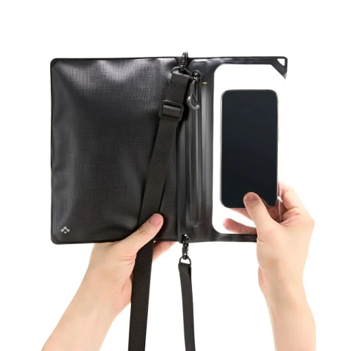 Univerzális Spigen A640 vízálló tok fekete - 4