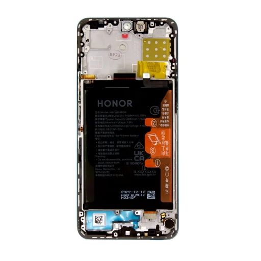 Honor X8a/90 Lite Cyan Lake kijelző + érintőmodul + előlapi borítás (szerviz csomag) - 2