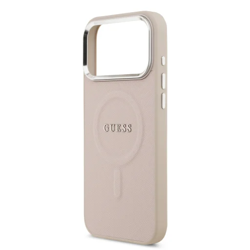 iPhone 17 Pro Pink Guess PU Saffiano MagSafe tok - 5