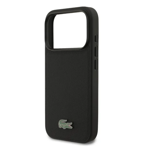  iPhone 17 Pro fekete Lacoste Iconic Petit Pique MagSafe tok + pénztárca - 4