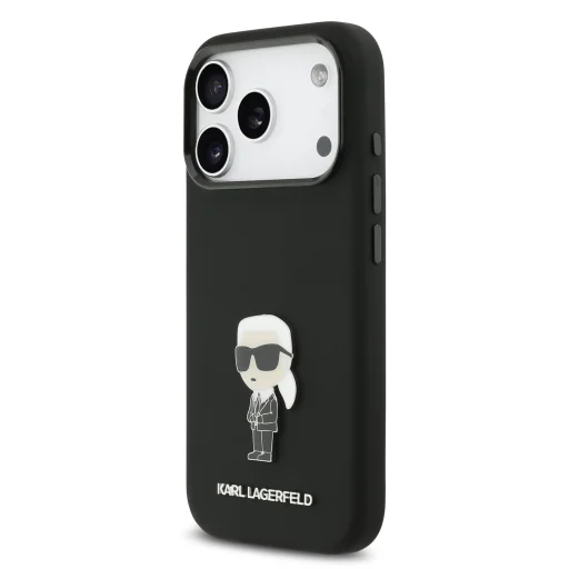  iPhone 17 Pro Karl Lagerfeld Liquid Silicone Metal Ikonik tok - 2