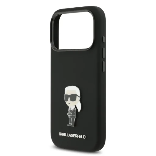  iPhone 17 Pro Karl Lagerfeld Liquid Silicone Metal Ikonik tok - 5