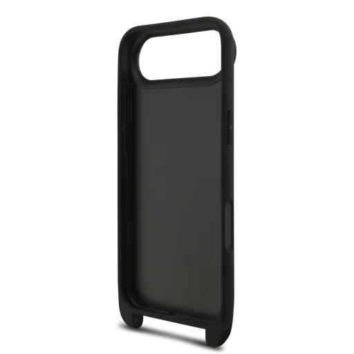  iPhone 17 Air fekete Karl Lagerfeld Saffiano Crossbody Pánt Fém Karl és Choupette tok - 6