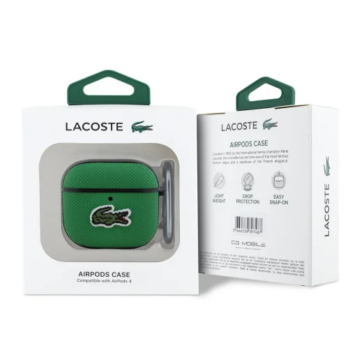  AirPods 4 Zöld Lacoste Petit Pique Croc Logó Folt Tok - 3