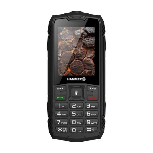HAMMER Rock LTE 2,4" Dual SIM csepp-, por- és ütésálló mobiltelefon - fekete - 3