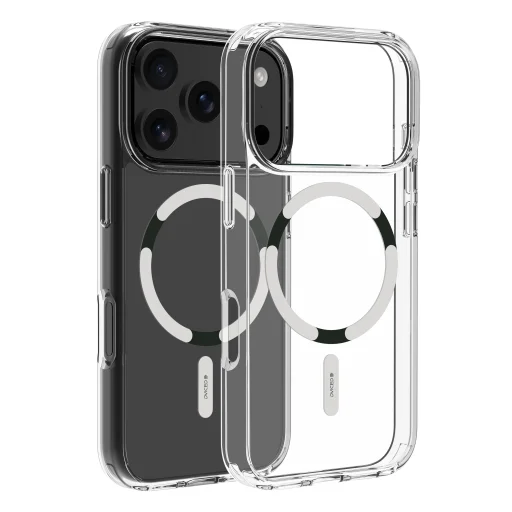  iPhone 17 Pro Max Fehér Dviced MagSafe átlátszó tok - 1