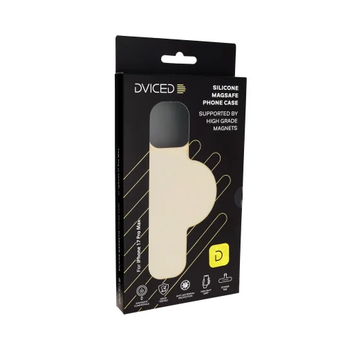  iPhone 17 Pro Max Bézs Dviced Szilikon MagSafe tok - 5