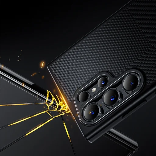  Samsung Galaxy S24 Plus fekete Benks Montage Magnetic Armor Pro Kevlar tok fém kerettel 600D+1500D (MA41) - 7