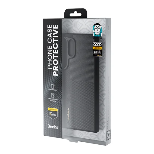  Samsung Galaxy S24 Plus fekete Benks Montage Magnetic Armor Pro Kevlar tok fém kerettel 600D+1500D (MA41) - 9