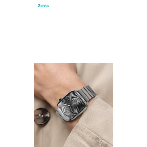  Apple Watch 42/44/45/49mm Benks állítható titán szíj - 7