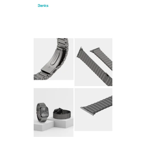  Apple Watch 42/44/45/49mm Benks állítható titán szíj - 12