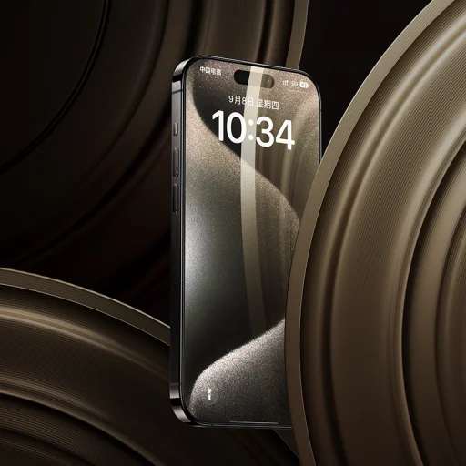  iPhone 15 Pro Max fekete Benks Tempered glass Arc Shield Full Coverage (GA62) üvegfólia - 6