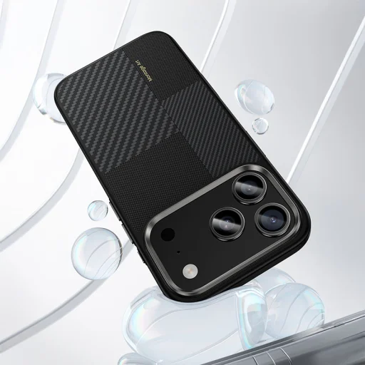  iPhone 17 Pro fekete Benks Montage Magnetic Armor Pro Kevlar Tok Fém Keret 600D+1500D (MA69) (Kamera Vezérlő Gomb) tok - 5
