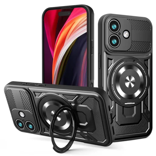 iPhone 17 Defender Armor Mag tok fekete - 1