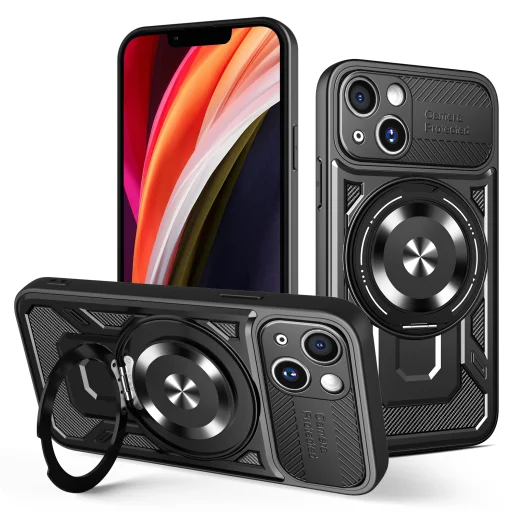 iPhone 14 6,1" Defender Armor Mag fekete tok - 1