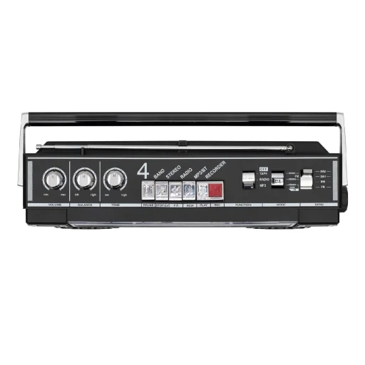 SAL RRT BROOKLYN sztereó kazettás rádiós magnó, Bluetooth, USB, microSD, MP3, felvétel, 4-sávos rádió, multimédia - 3