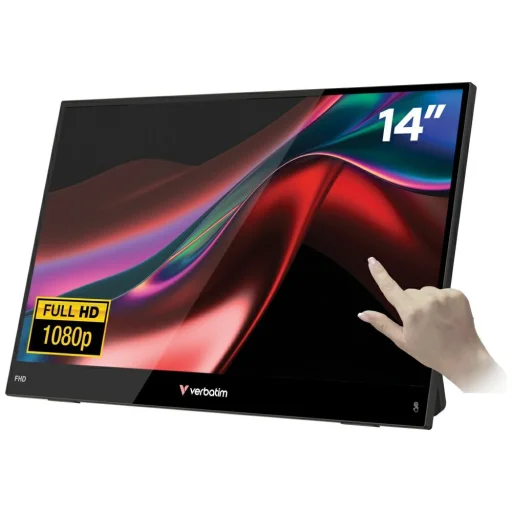 Verbatim LIGHT 14" FHD fekete hordozható érintőképernyős monitor 32400 - 3