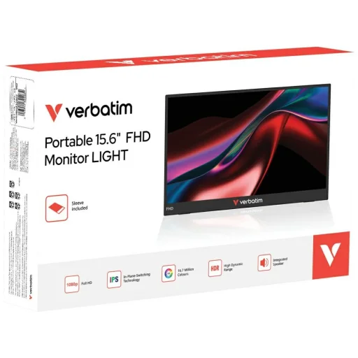 Verbatim LIGHT 15,6" FHD hordozható monitor fekete 32401 - 4