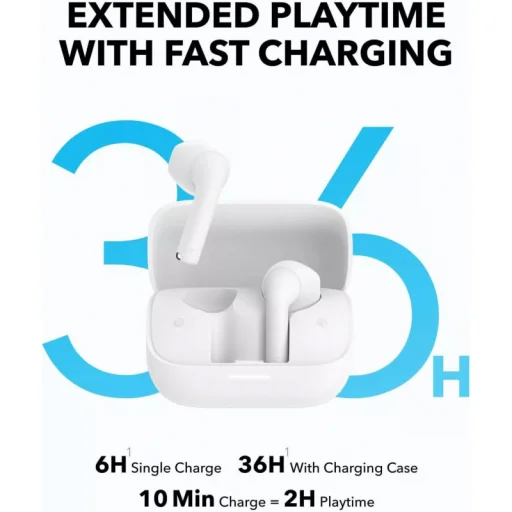 Anker Soundcore K20i, Fehér Vezeték nélküli Fülhallgató - 3