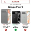 Google Pixel 9 Dexnor ütésálló tok kihajtható állvánnyal és kameravédővel fekete thumbnail