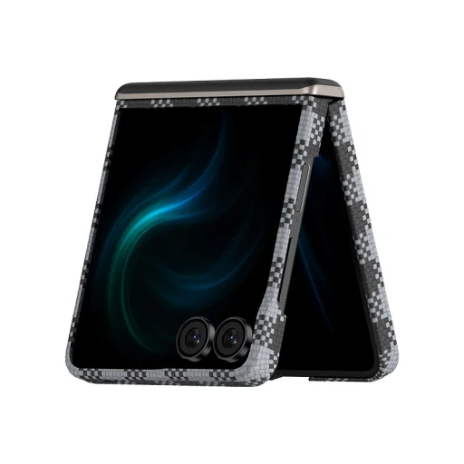  Samsung Galaxy Z Flip 7 fekete Benks Magnetic Armor Vichy Spin Kevlar fliptok 1000D (BK48) tok - 2