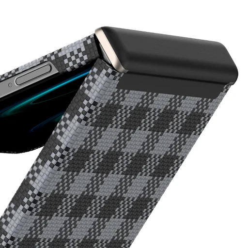  Samsung Galaxy Z Flip 7 fekete Benks Magnetic Armor Vichy Spin Kevlar fliptok 1000D (BK48) tok - 4