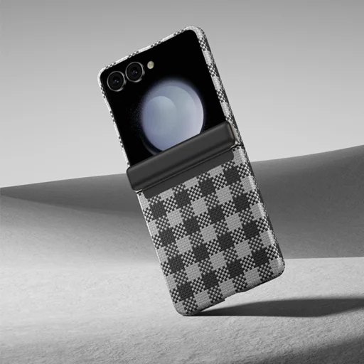  Samsung Galaxy Z Flip 7 fekete Benks Magnetic Armor Vichy Spin Kevlar fliptok 1000D (BK48) tok - 10