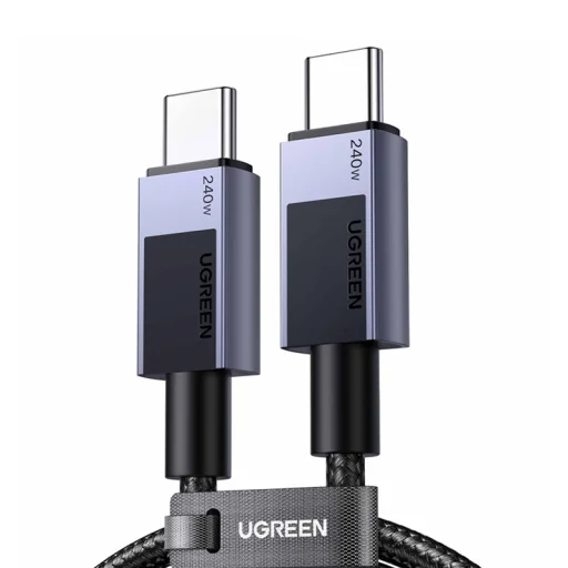 USB-C USB-C kábel Ugreen L513, 240W, 1m, 480Mbps (Csillagszürke) - 1