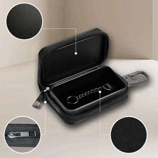  Tech-protect Klr300 Pouch Keyless RFID Signal Blocker Fekete/fekete Klatka Faradaya tok - 3