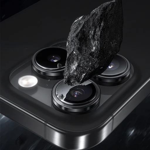  iPhone 16/16 Plus Ezüst Titán Benks Edzett Üveg Glass Warrior Kamera Lencsevédő (2 darab lencse) - 6