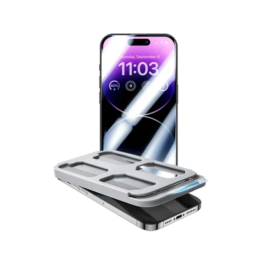  iPhone 14 Pro Max fekete Benks Edzett üveg Glass Warrior HD üvegfólia - 7