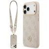  iPhone 17 Pro Max Pink Guess Original 4G Strass Logo & Big Strap Metal Buttons MagSafe tok thumbnail