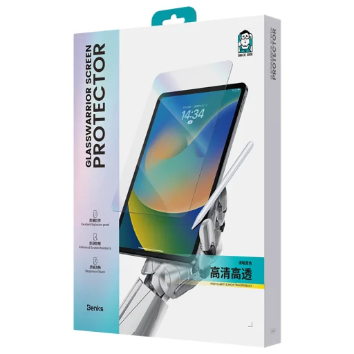  Ipad Air 13 2024 Fekete Benks Tempered Glass Glass Warrior HD edzett üveg - 5