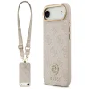  iPhone 17 Rózsaszín GUESS 4G Strass Logo & Big Strap Metal Buttons MagSafe Original Case tok thumbnail