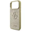  iPhone 17 Pro Max Guess Fixed Glitter Big 4G Metal Frame tok arany thumbnail