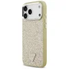  iPhone 17 Pro Max Guess Glitter Triangle Logo MagSafe tok arany thumbnail