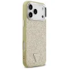  iPhone 17 Pro Max Guess Glitter Triangle Logo MagSafe tok arany thumbnail