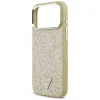  iPhone 17 Pro Max Guess Glitter Triangle Logo MagSafe tok arany thumbnail