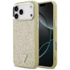  iPhone 17 Pro Max Guess Glitter Triangle Logo MagSafe tok arany thumbnail